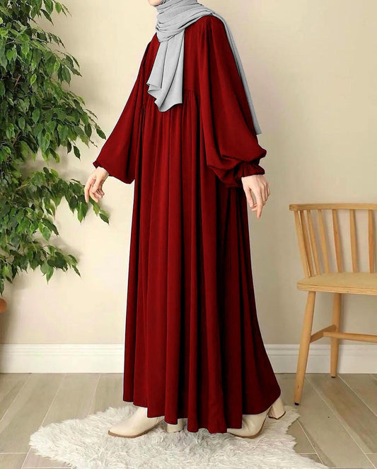 Women’s georgette plain classic abaya – elegant, comfortable & modest Islamic wear