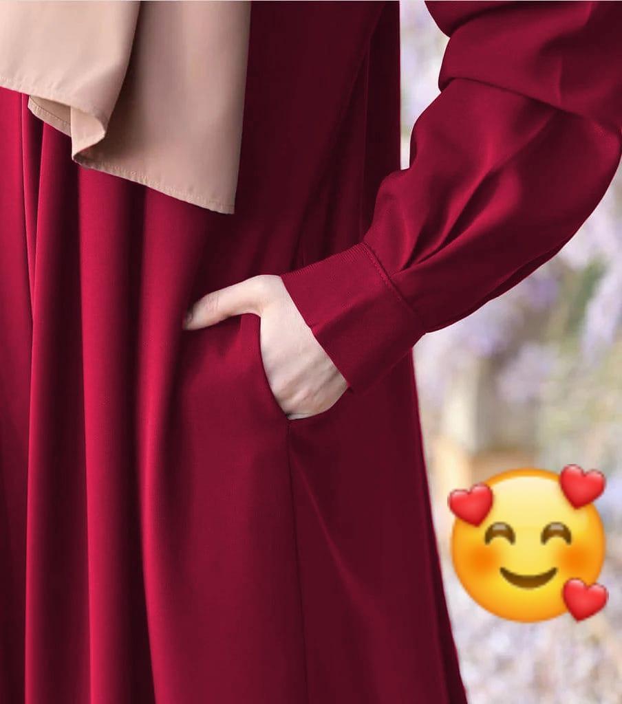 Women’s georgette plain maxi abaya – elegant, comfortable & modest Islamic wear