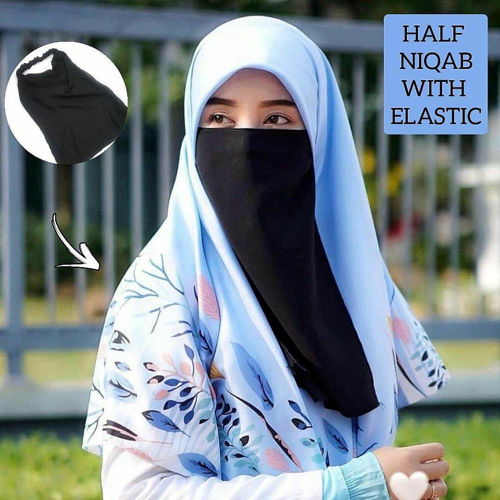 Women’s round chiffon hijab – plain, soft, lightweight & elegant modest wear